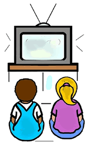 watching tv clipart aw5253