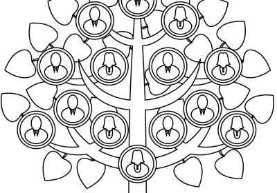 family tree coloring page original