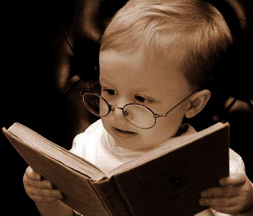 baby reading