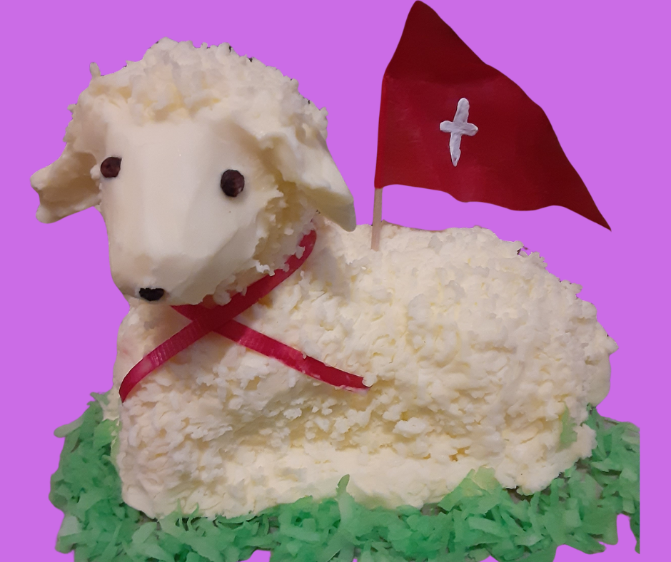 butter lamb brown background