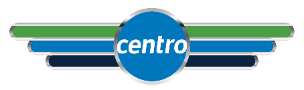 centro logo metallic transparent background