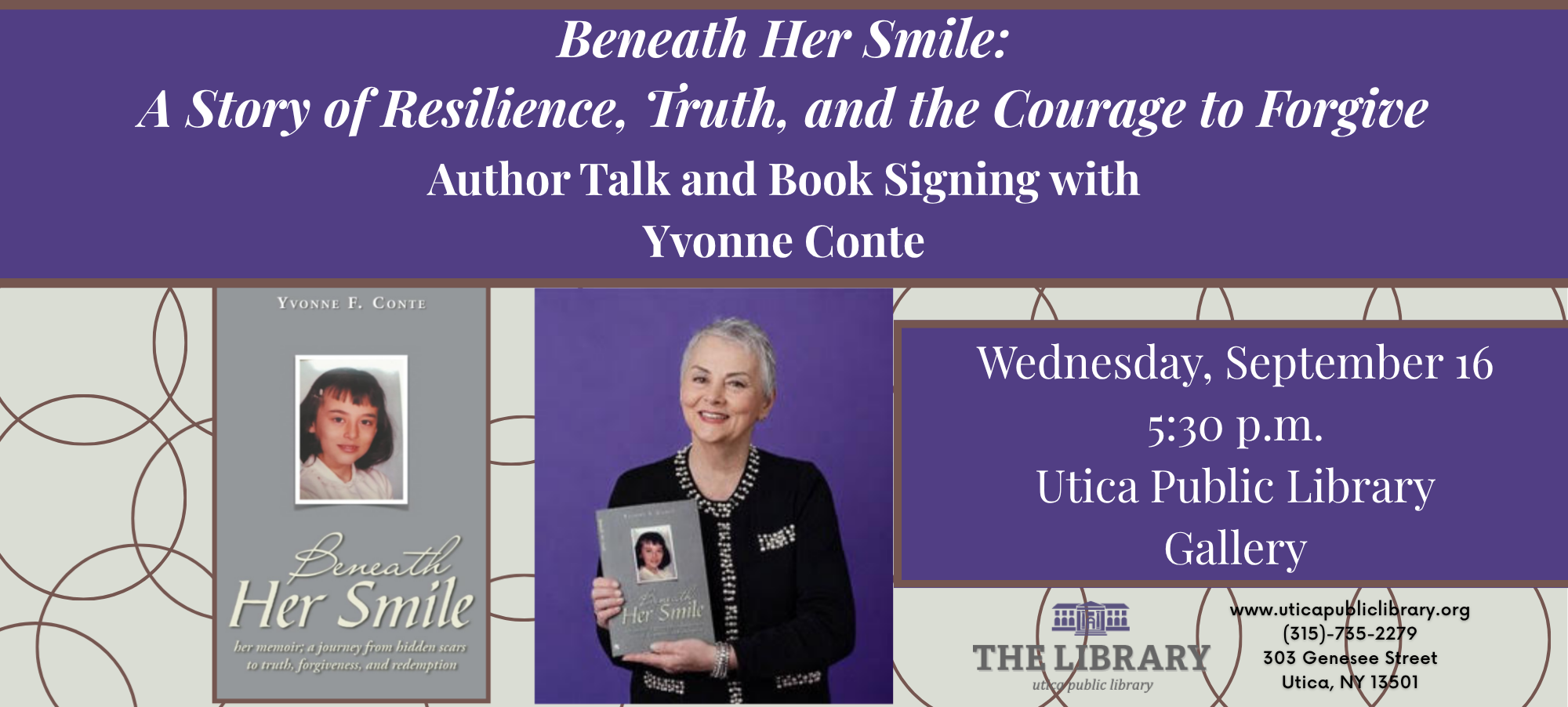 Author Talk Yvonne Conte 10.2 x 4.6 in