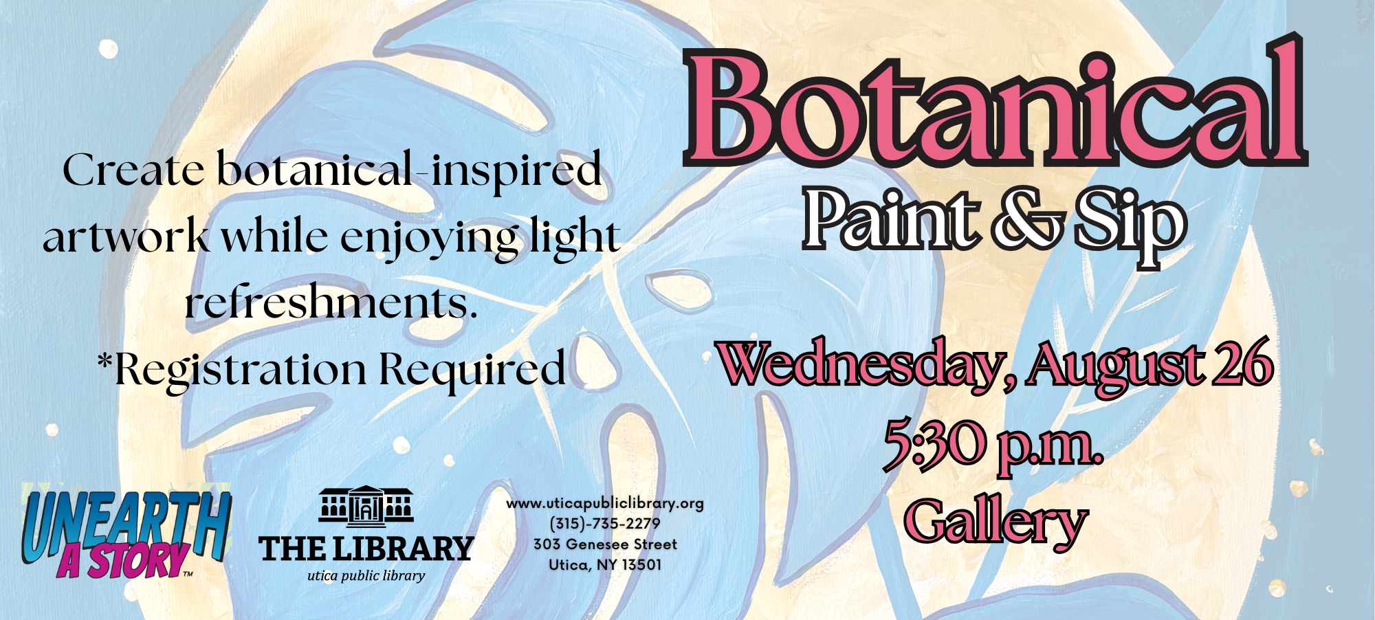 Botanical Paint Sip 10.2 x 4.6 in 1