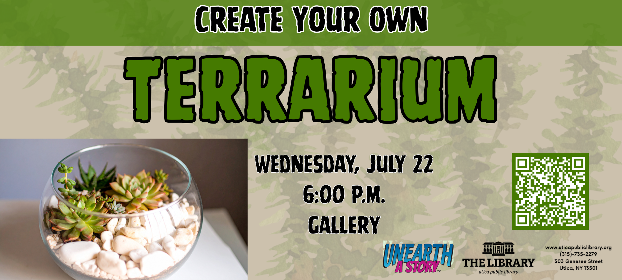 Create Your Own Terrarium 10.2 x 4.6 in