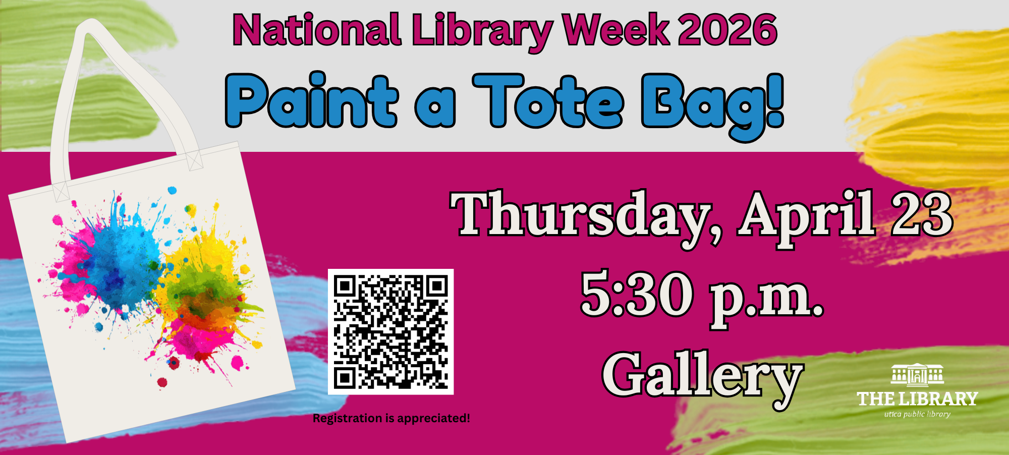 Paint a Tote Bag 10.2 x 4.6 in