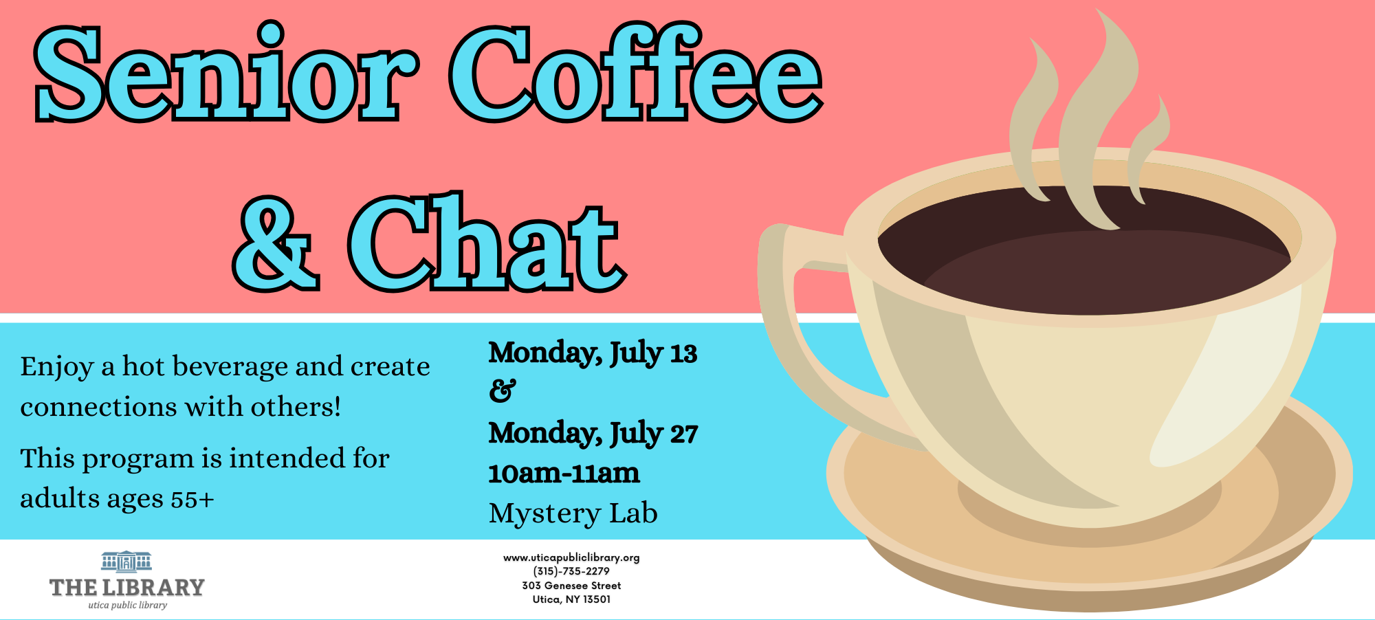 Senior Coffee and Chats 10.2 x 4.6 in 2