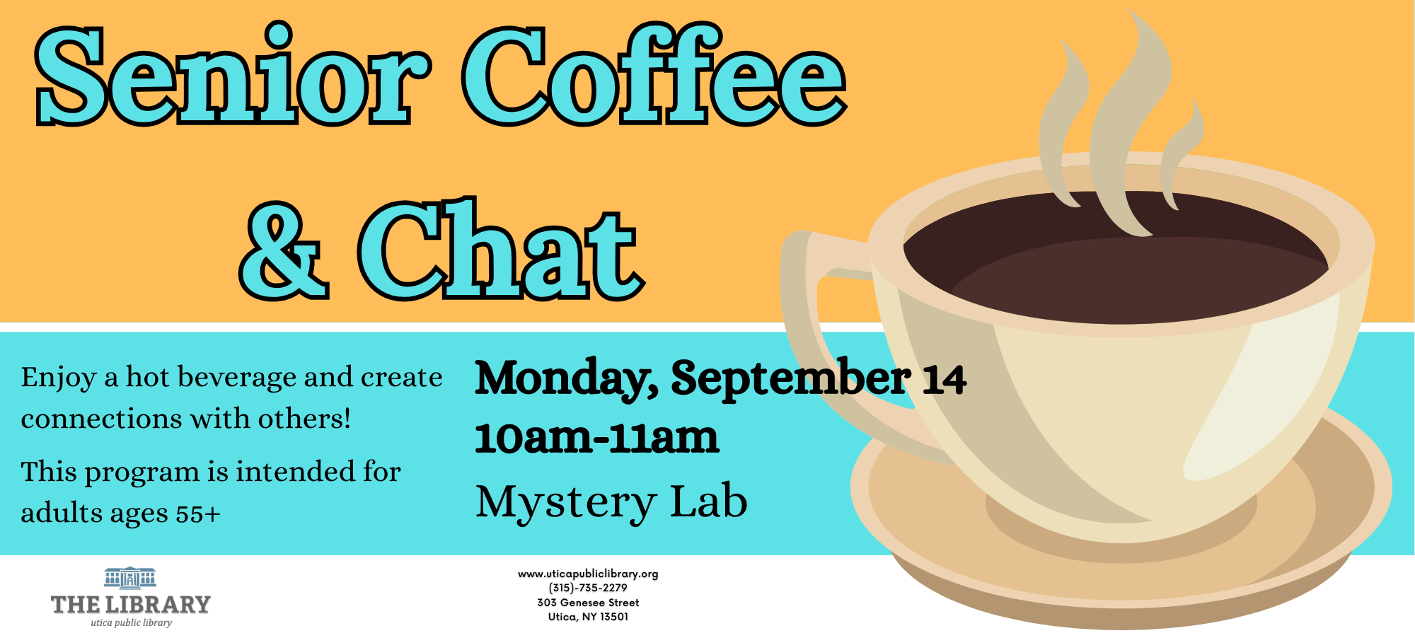 Senior Coffee and Chats 10.2 x 4.6 in 6