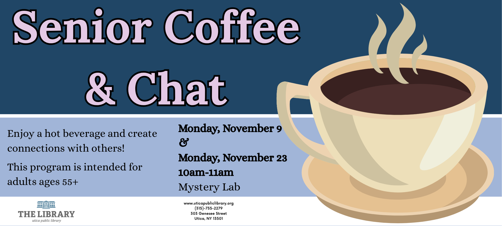 Senior Coffee and Chats November 26