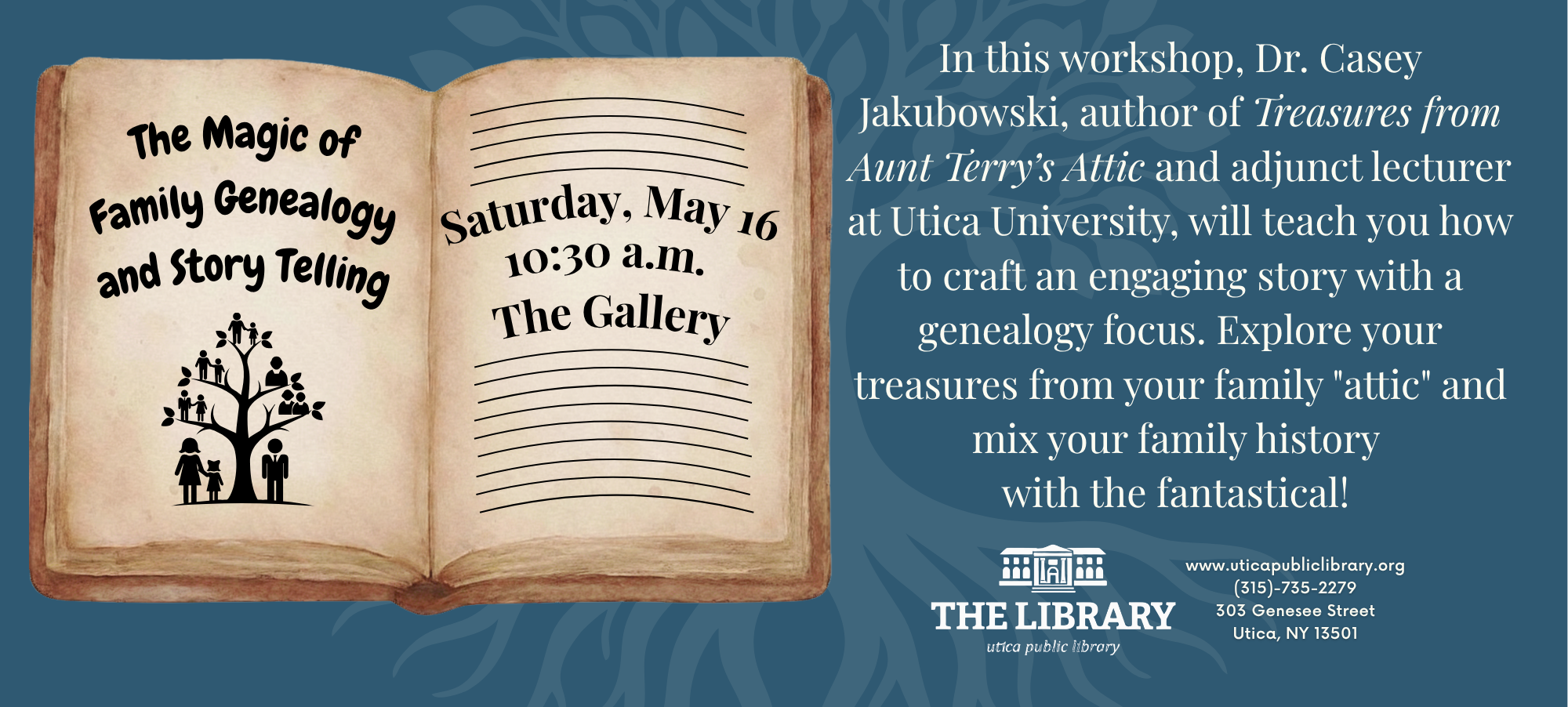 The Magic of Family Genealogy and Story Telling 10.2 x 4.6 in