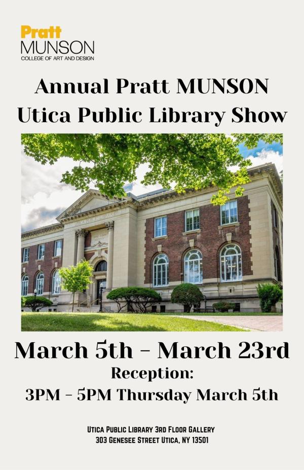 JPG Annual Pratt Munson x Utica Public Library Show