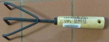rotated small wood cultivator